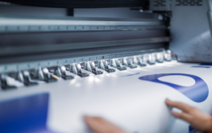 Closeup Detail View Of A Plotter Printer