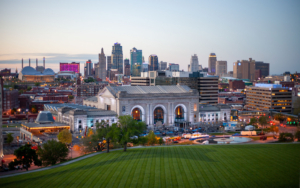 Kansas City, Missouri Evening Skyline