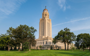 Nebraska State Capitol In Lincoln