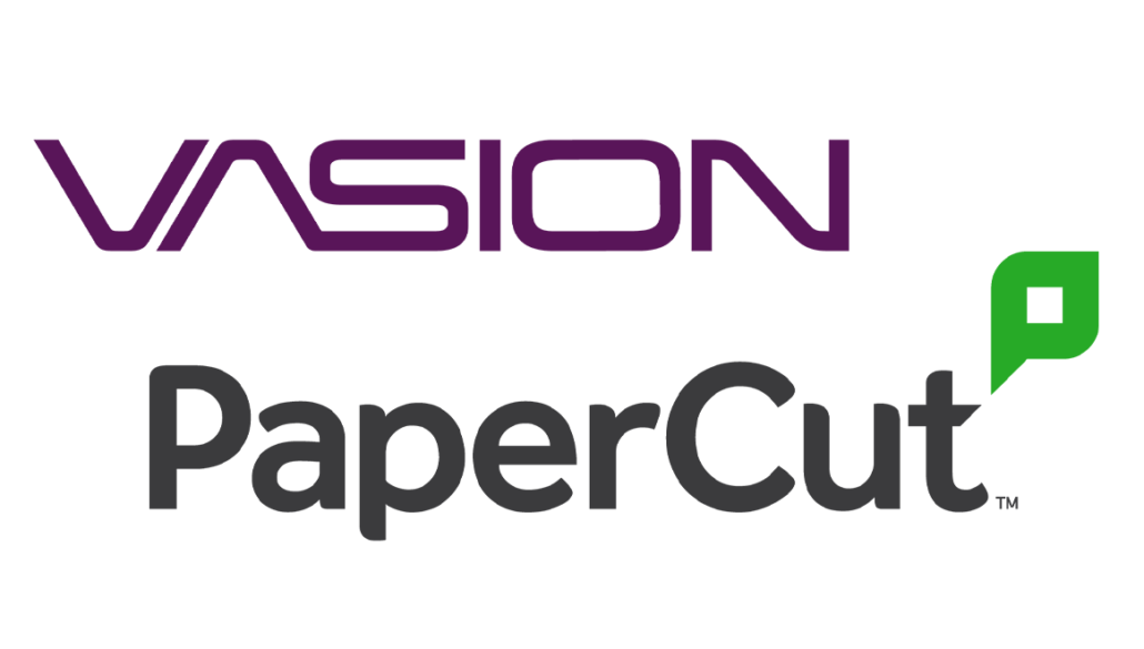 Vasion Over Papercut Logos